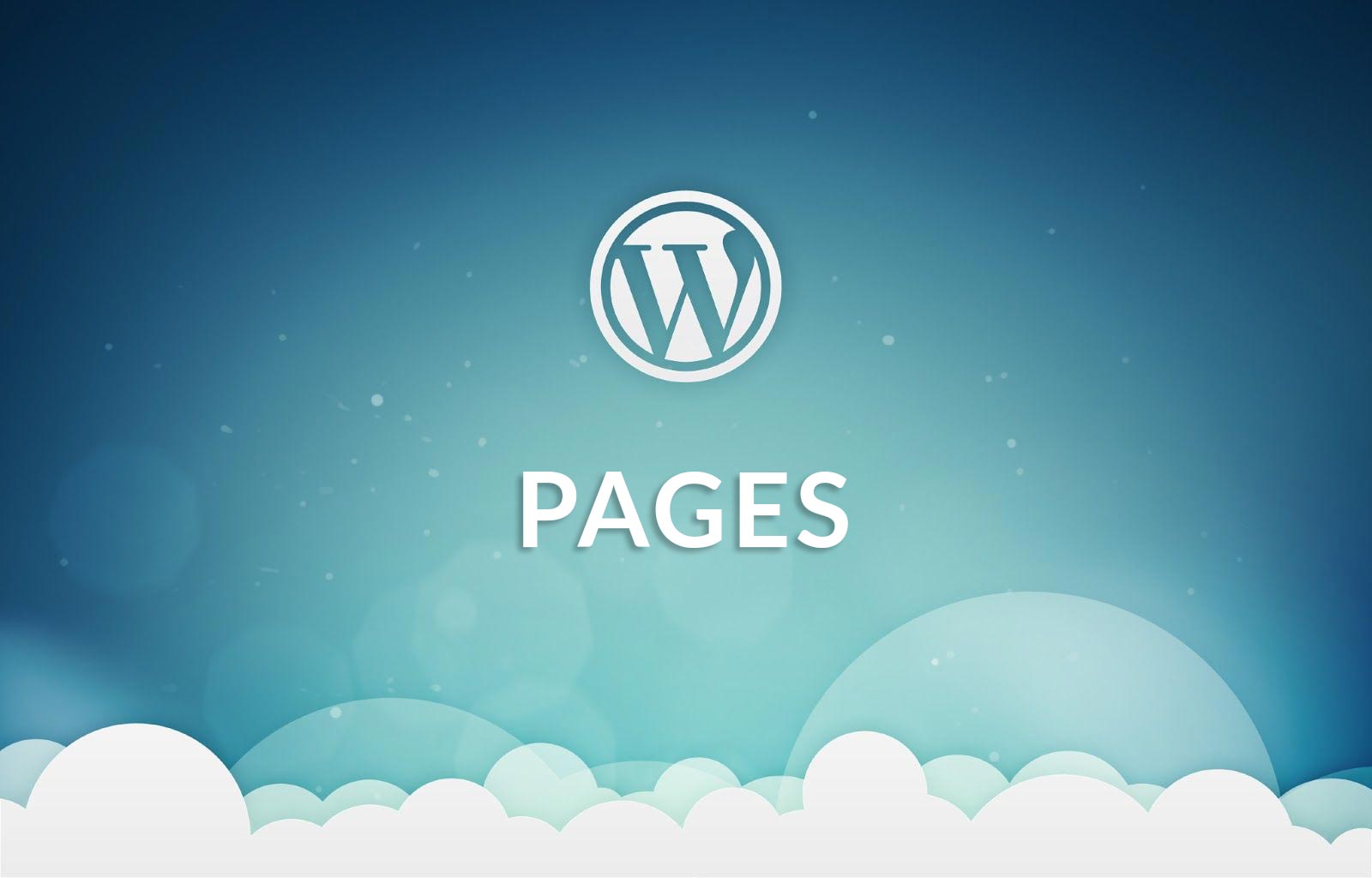 Learn how to set up WordPress Pages