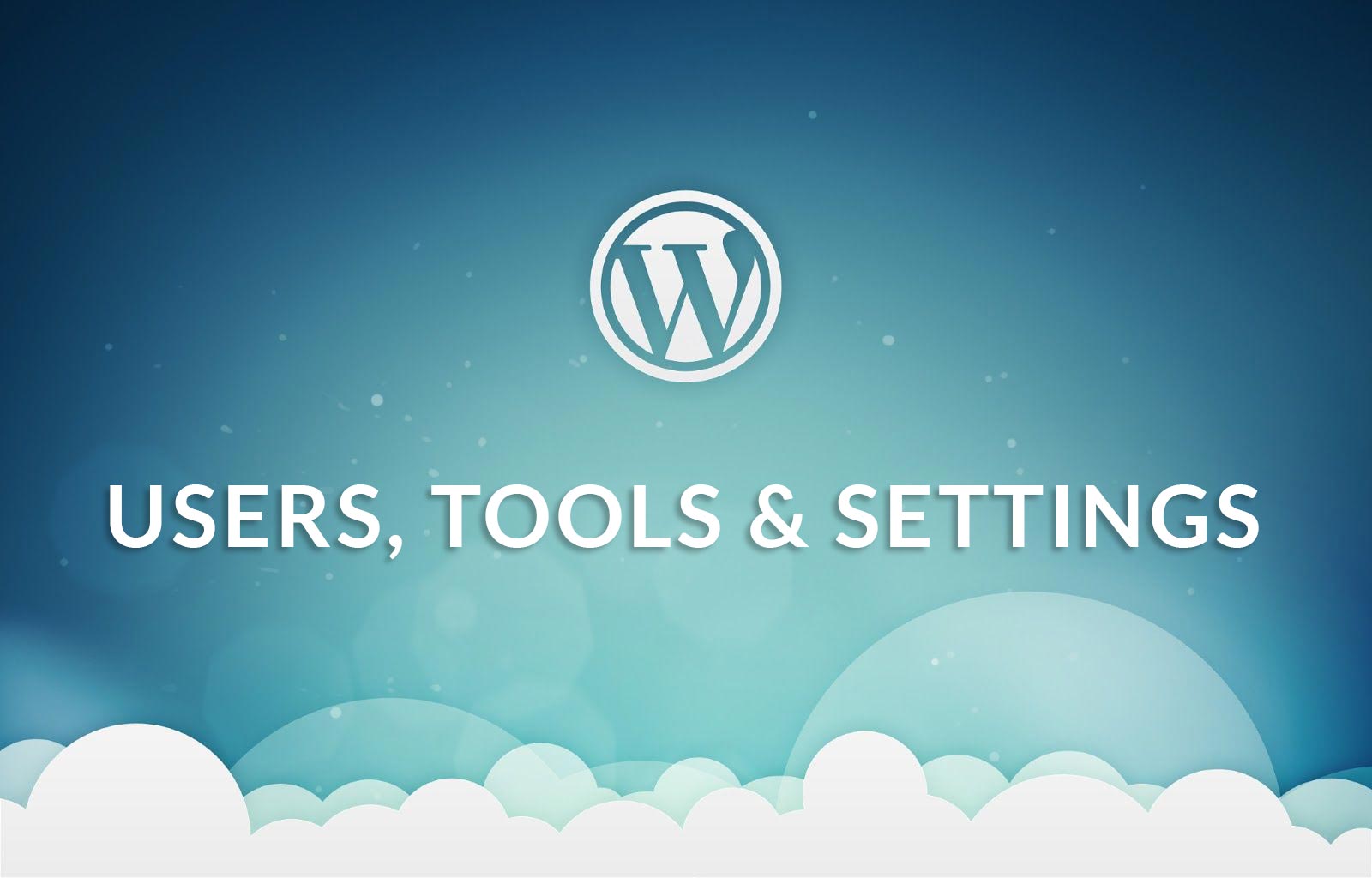 Learn how to use WordPress Users, Tools & Settings